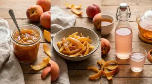 Tre ricette con bucce di pesca: marmellata, scorze candite e infuso in bottiglia